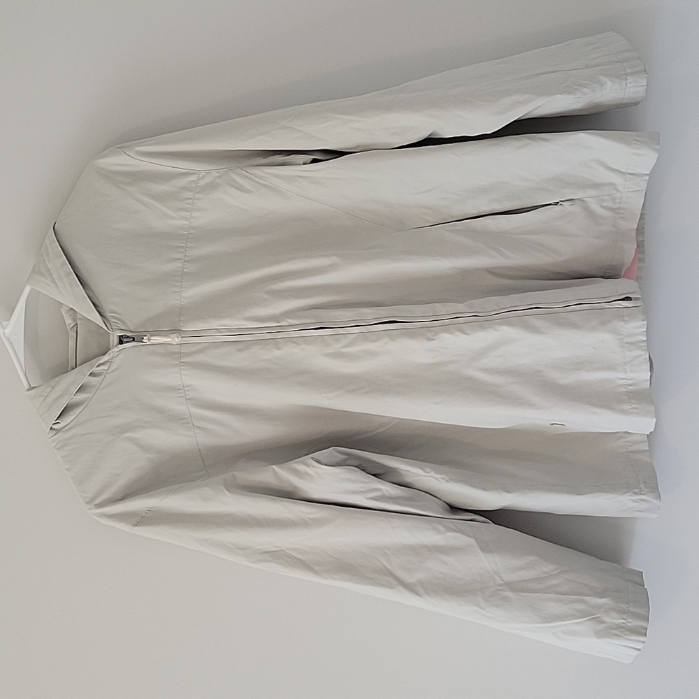 Jones New York Light Gray Hooded Jacket